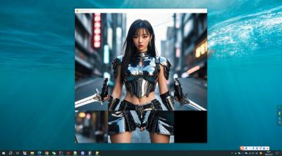 Screenshot of female swordsman