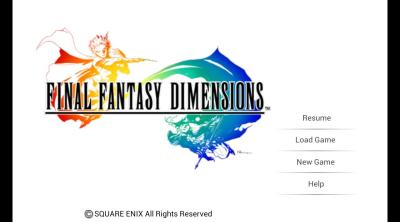 Screenshot of Final Fantasy Dimensions