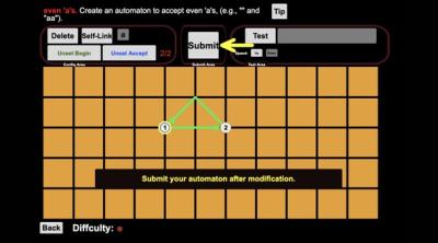 Screenshot of Finite State Automaton Challenges 2