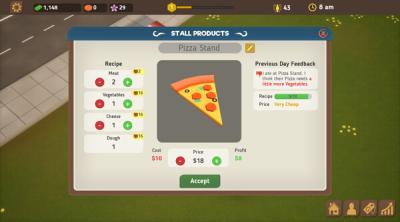 Screenshot of Food Park Manager