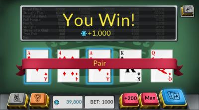 Screenshot of Four Kings: Video Poker