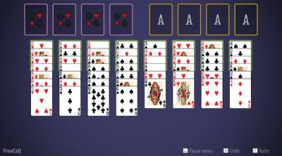 Screenshot of FreeCell Solitaire Collection