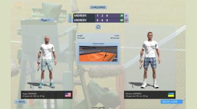 Screenshot of Full Ace Tennis Simulator