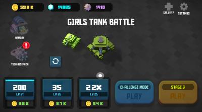 Screenshot of Girls Tank Battle