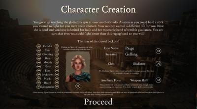 Screenshot of Gladiator Manager