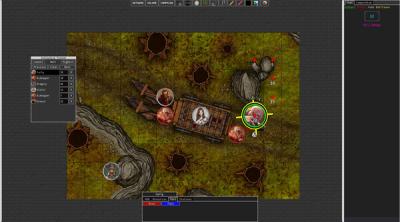 Screenshot of Gothic Virtual Tabletop