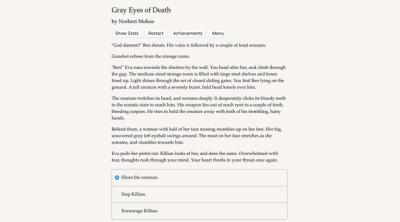 Screenshot of Grey Eyes of Death