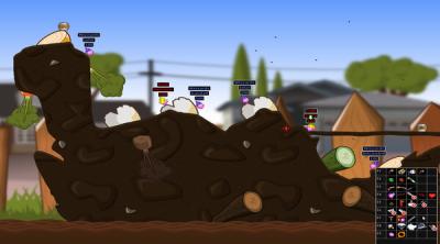 Screenshot of Hedgewars