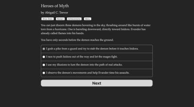 Screenshot of Heroes of Myth