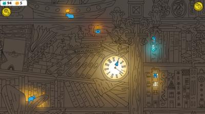 Screenshot of Hidden Capybaras with Orange in the Whimsical Library