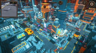 Screenshot of Hidden SciFi City Top-Down 3D