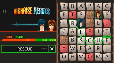 Screenshot of Highrise Heroes: Word Challenge