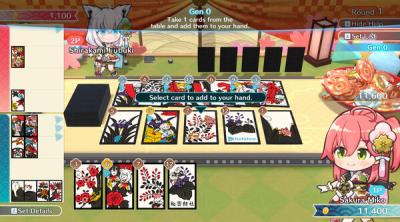 Capture d'écran de hololive Holo's Hanafuda