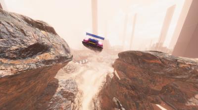 Screenshot of Hovercars 3077: Underground racing