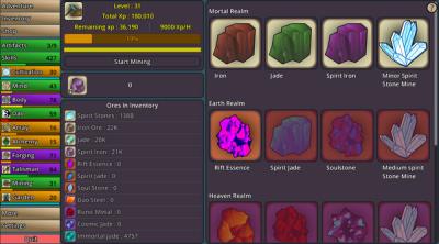 Screenshot of Idle Cultivation