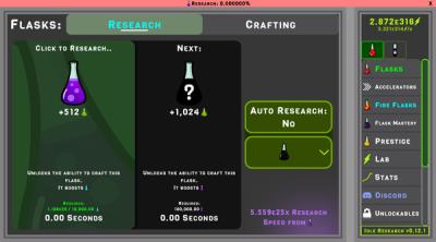 Screenshot of Idle Research