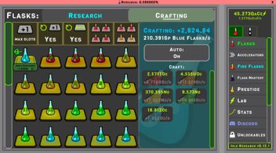Screenshot of Idle Research