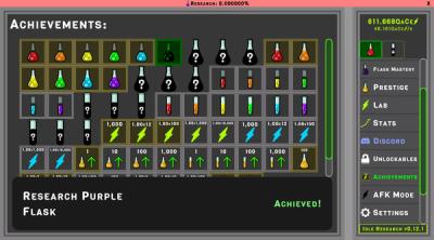 Screenshot of Idle Research