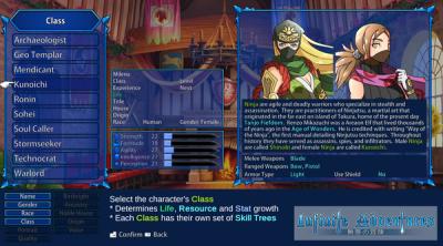 Screenshot of Infinite Adventures