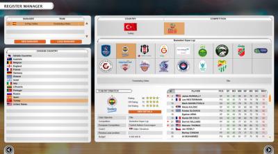 Screenshot of International Basketball Manager