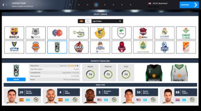 Capture d'écran de International Basketball Manager 22