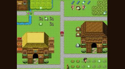Screenshot of Item synthesis and dungeon exploration