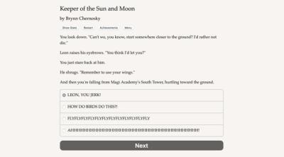 Screenshot of Keeper of the Sun and Moon
