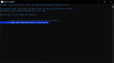 Screenshot of Kriss' Journey