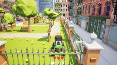 Screenshot of Lawnmower game: Mortal Race
