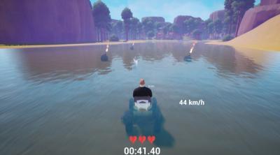 Screenshot of Lawnmower game: Mortal Race