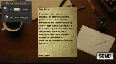 Screenshot of Letters from the War