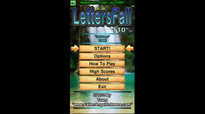 Screenshot of LettersFall 110a - 100 FREE Word Game!