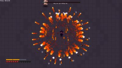 Screenshot of Little Fire Girl Fights Final Boss acaaccaBoss!