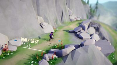 Screenshot of Lonely Mountains: Downhill