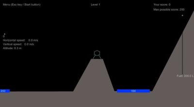 Screenshot of Lunar Lander Redux