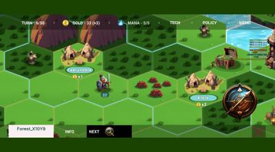 Screenshot of Magic And Dragons: 4X Battle