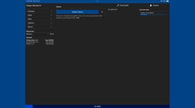 Screenshot of Magic Research