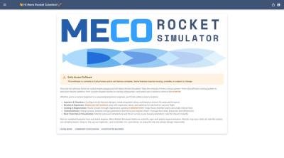 Screenshot of Meco Rocket Simulator