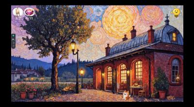 Capture d'écran de Meow Time Machine: VAN GOGH
