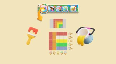 Screenshot of Merge Topia-Colouring Squares
