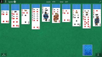 Screenshot of Microsoft Solitaire Collection