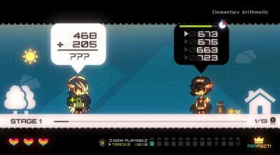 Screenshot of Mini Star Math: 4 Routes