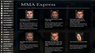Screenshot of MMA President