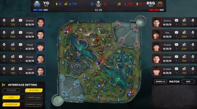 Capture d'écran de MOBA Esport Manager 25