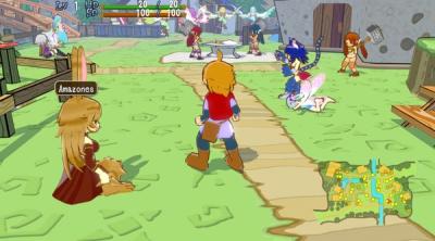 Screenshot of Monster Girls and the Mysterious Adventure