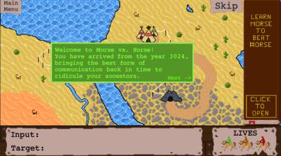 Screenshot of Morse vs. Horse