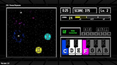 Screenshot of Musical Meteors