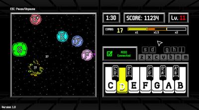 Screenshot of Musical Meteors