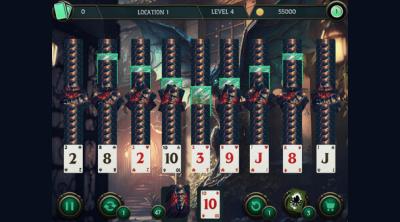 Screenshot of Mystery Solitaire. Cthulhu Mythos 2