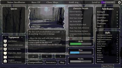 Screenshot of Mythscroll